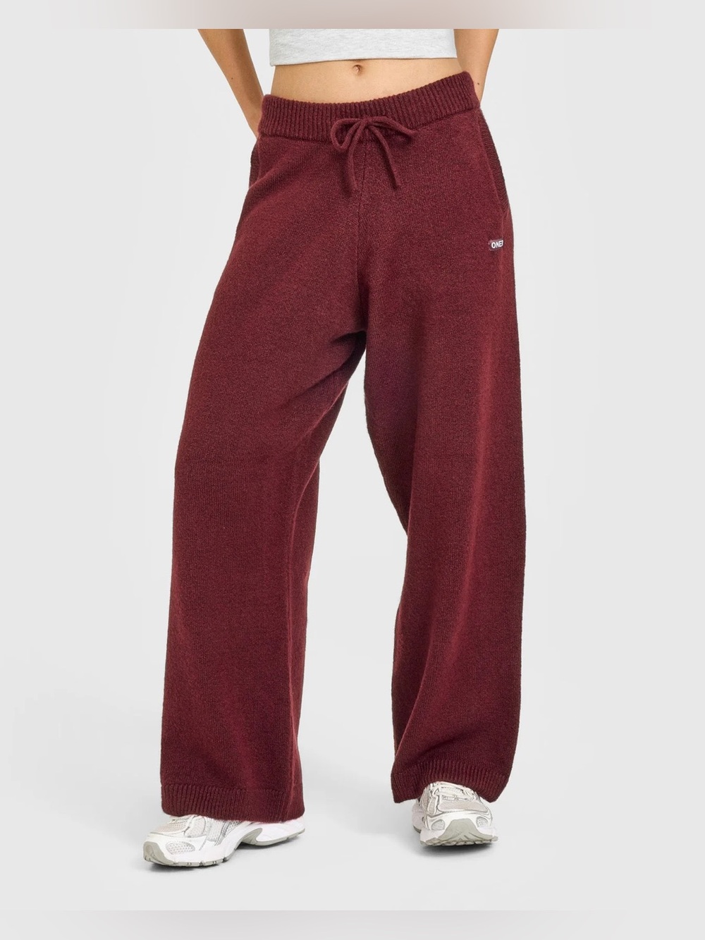 ONER ACTIVE OVERSIZED KNIT STRAIGHT LEG PANTS